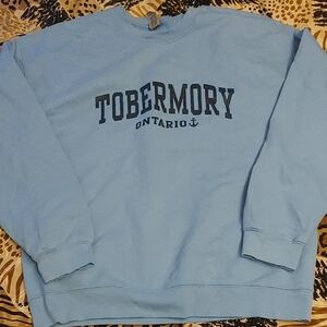 Tobermory Ontario Blue Sweatshirt Sz Lg